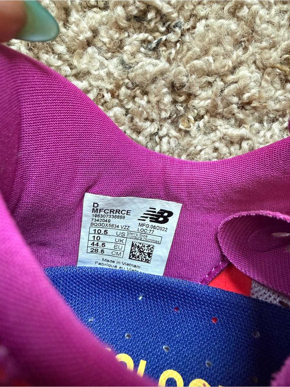 New Balance Women's Bright Pink and Coral FuelCell Running Sneakers - Picture 6 of 9